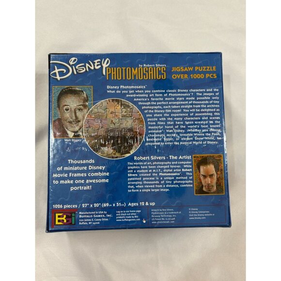 Disney Winnie the Pooh Photomosaic 1000 Piece Jigsaw Puzzle by Robert Silver - Picture 2 of 3